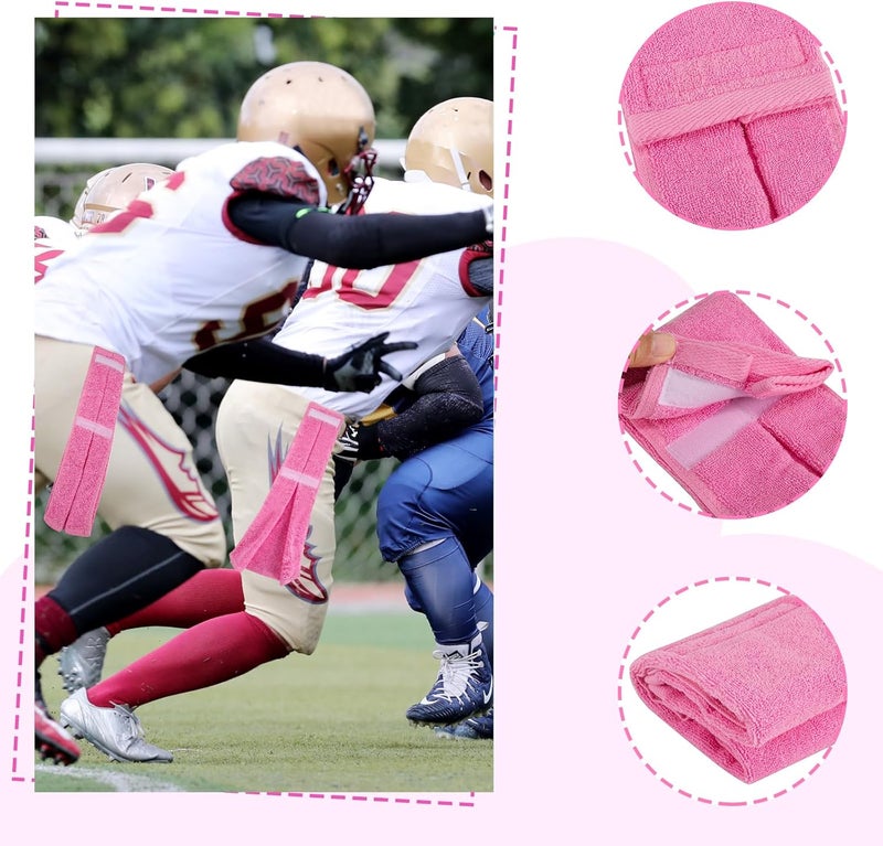 TUYUU White Quarterback Towel - Cotton Youth Football Towel for Softball, Gym, Yoga, Golf - Pink - Image 5